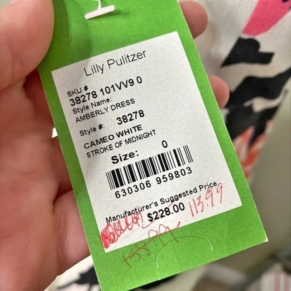 Lilly‎ Pulitzer Amberly Stroke of Midnight Strapless Dress NWT - Picture 5 of 17